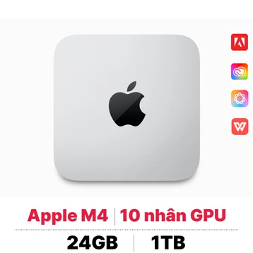Mac mini M4 2024 10CPU 10GPU 24GB 1TB | Giá tốt 02/2026, trả góp 0%