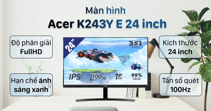 Màn hình Acer K243Y E 24 inch