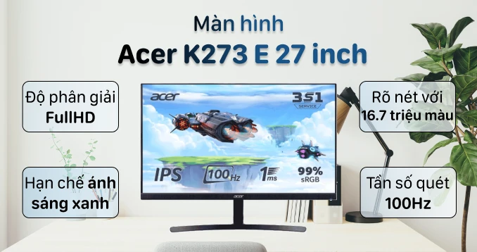 Màn hình Acer K273 E 27 inch
