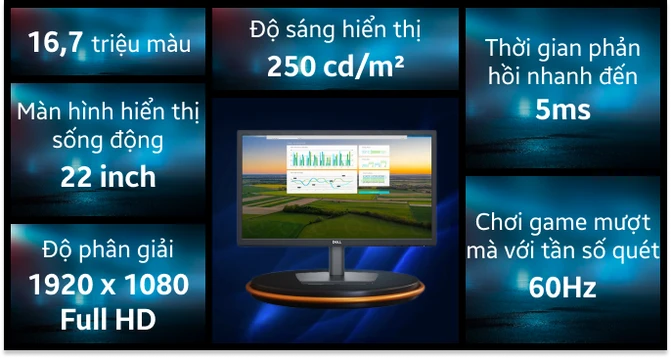 Màn hình Dell E2222H 22 inch