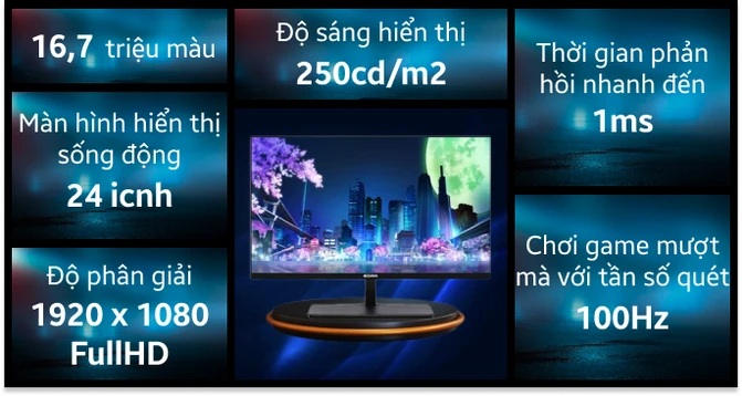 Màn hình E-Dra EGM24F100VA 24 inch