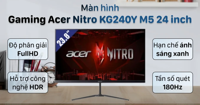 Màn hình Gaming Acer Nitro KG240Y M5 24 inch