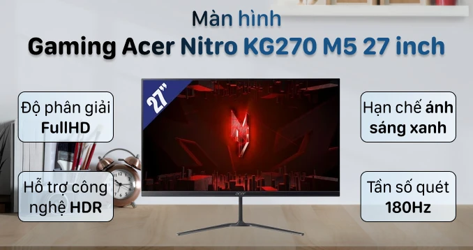 Màn hình Gaming Acer Nitro KG270 M5 27 inch