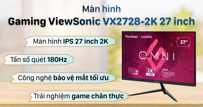 Màn hình Gaming ViewSonic VX2728-2K 27 inch