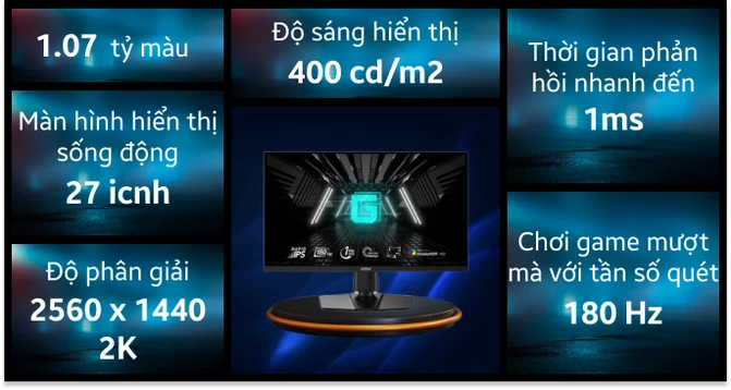 Màn hình MSI Gaming G274QPF E2 27 inch