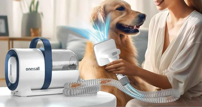 Máy cắt tỉa và hút lông thú cưng Oneisall LM2 - 5