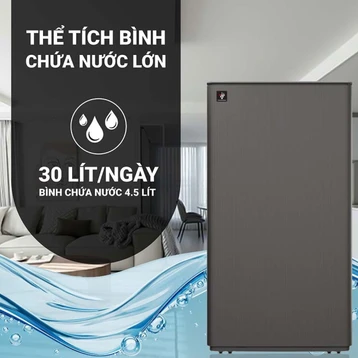 Máy hút ẩm và lọc không khí Sharp DW-T30FV-H 30L - 1