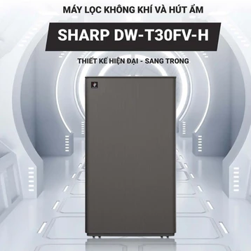 Máy hút ẩm và lọc không khí Sharp DW-T30FV-H 30L - 5