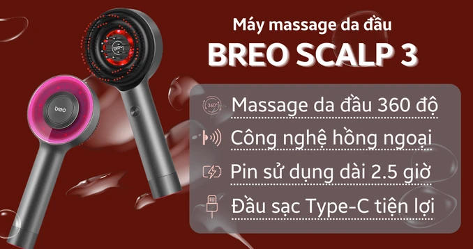 Máy Massage da đầu BREO SCALP 3 - 1