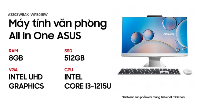 Máy tính AIO ASUS A3202WBAK-WPB018W