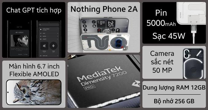Nothing Phone 2A 5G 12GB 256GB  - 1