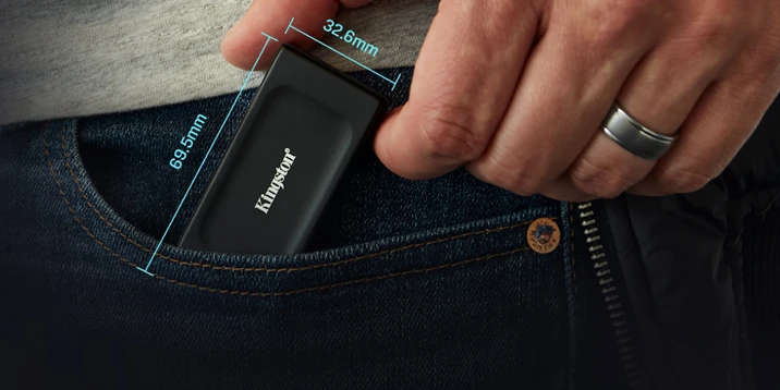 Ổ cứng di động SSD Kingston XS1000 USB 3.2 Gen 2 1TB Đen - 4