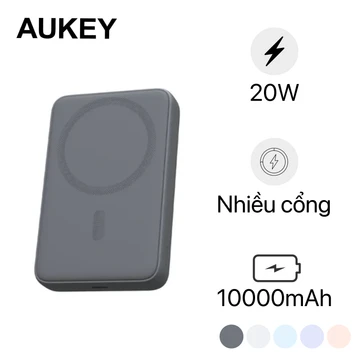 Pin dự phòng Aukey Magfusion Slim 10000mAh 20W PB-MS04 | Giá rẻ