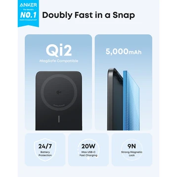 Pin dự phòng Anker Nano Maggo Ultra Slim Qi2 5000mAh A1665 - 7