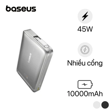 Pin sạc dự phòng không dây Baseus Nomos Qi2 10000mAh 45W Tích Hợp