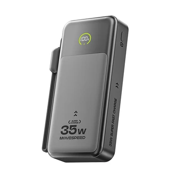 Pin dự phòng MoveSpeed 20000mAh 35W có màn LCD tích hợp cáp USB-C MSP20 - 3