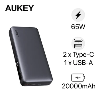 Pin dự phòng Aukey Sprint X 20000mAh sạc nhanh 65W & USB-C PD 3.0