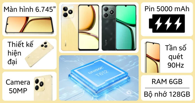 realme C61 6GB 128GB