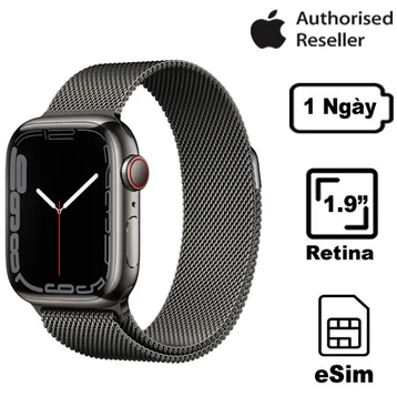 Apple Watch Series 7 45mm (4G) Viền thép dây thép | Chính hãng VN/A