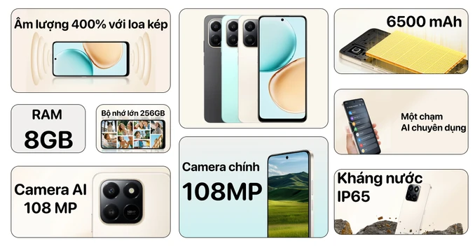 HONOR X7d chính hãng, thu cũ giá tốt, đặc quyền góp 0%