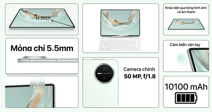 Máy tính bảng Huawei MatePad Pro 12.2 2025 12GB 512GB kèm bàn phím