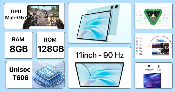 Máy tính bảng Teclast 4G P50 8GB 128GB