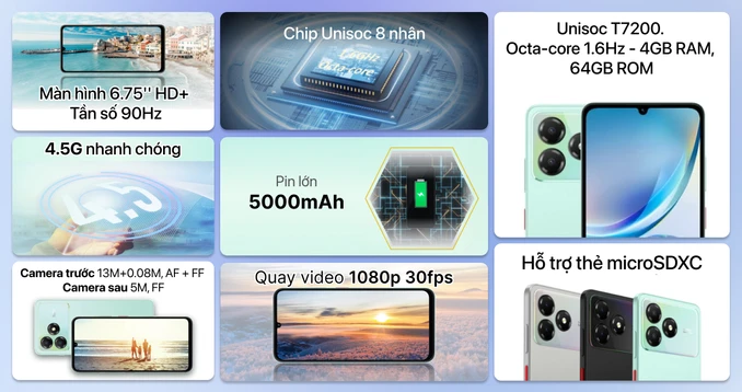 Điện thoại Nubia A36 4GB 64GB