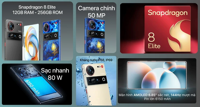 Điện thoại Nubia Z70 Ultra 5G 12GB 256GB