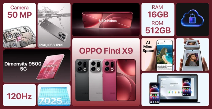 OPPO Find X9 16GB 512GB