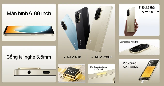 POCO C71 4GB RAM 128GB ROM SIMフリー 7台セット Buy POCO C71