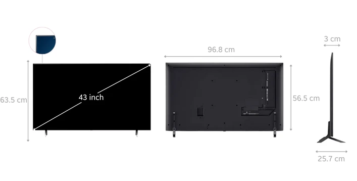 Smart Tivi LG QNED 4K 43 inch 2024 (43QNED80TSA)