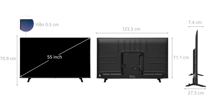 Smart tivi Toshiba 4K 55 inch 55E330MP