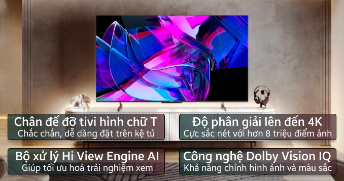 Smart Tivi Hisense Mini LED 55 inch (55U7K)