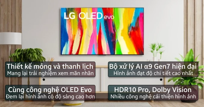 Smart Tivi LG OLED Evo 4K 42 inch 2024 (42C4PSA)