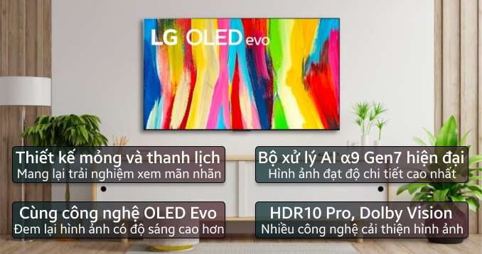 Smart Tivi LG OLED Evo 4K 65 inch 2024 (65C4PSA)
