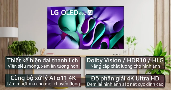 Smart Tivi LG OLED Evo 4K 83 inch 2024 (83M4PSA)