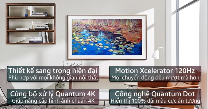 Smart Tivi Samsung khung tranh 4K 65 inch 2024 (65LS03D)