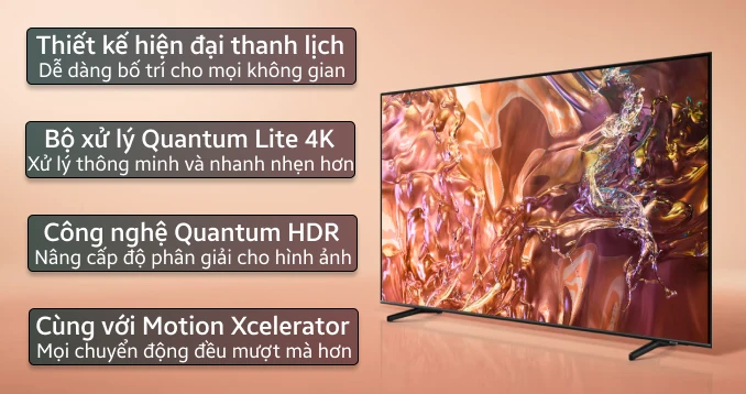 Smart Tivi Samsung QLED 4K 55 inch 2024 (55QE1D)