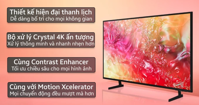 Smart Tivi Samsung UHD 4K 65 inch 2024 (65DU7000)