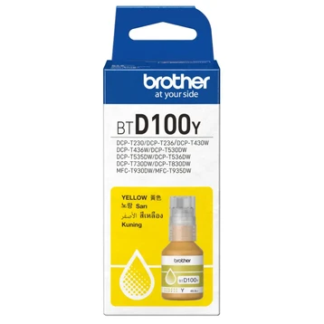 Mực in phun Brother BTD100Y màu vàng