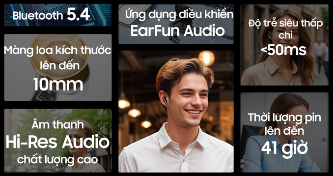 Tai nghe Bluetooth True Wireless EarFun Air Pro 4 Tai nghe Bluetooth True Wireless EarFun Air Pro 4 - 1