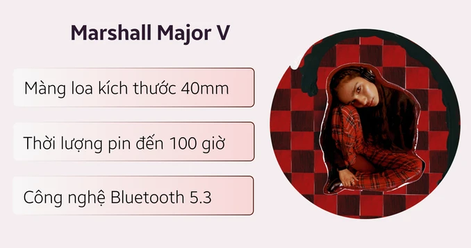 Tai nghe Bluetooth chụp tai Marshall Major 5 - 1