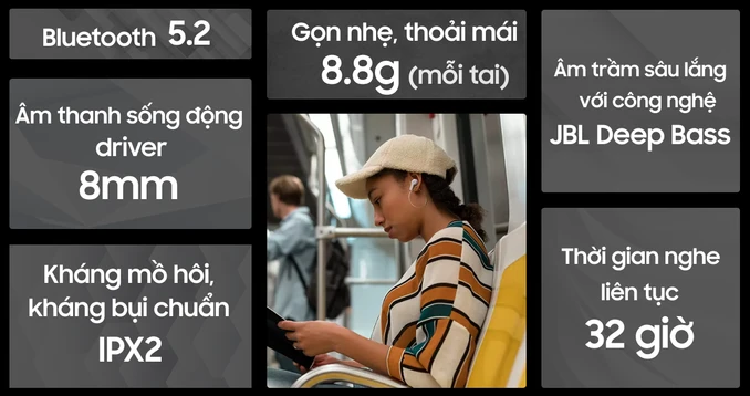 Tai nghe Bluetooth True Wireless JBL Wave Beam - 1