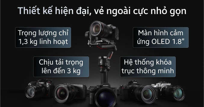 Tay cầm chống rung máy ảnh DJI Ronin-RS3 Combo