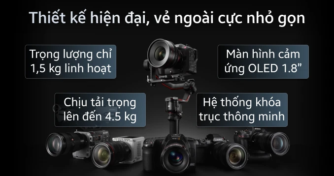 Tay cầm chống rung máy ảnh DJI RONIN-RS3 Pro combo