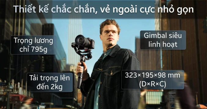 Tay cầm chống rung máy ảnh DJI Ronin RS3 Mini