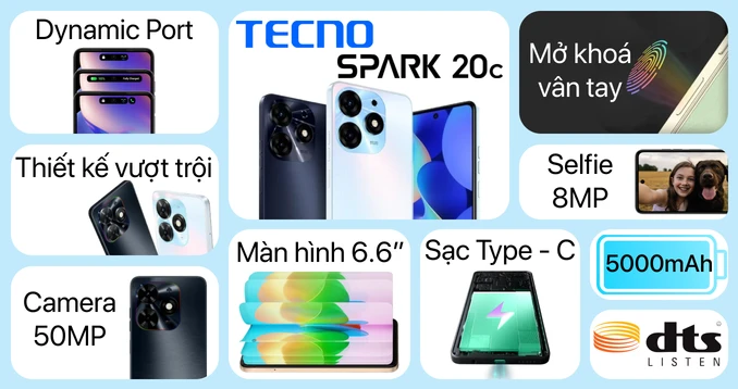 TECNO SPARK 20C 4GB 128GB