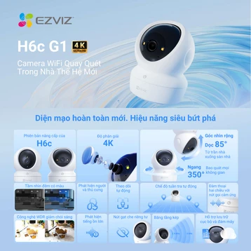 Camera IP 360 độ 8MP EZVIZ H6C G1