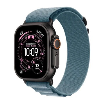 Dây đeo Apple Watch Alpine Loop 44/45/46/49mm Medium - Black Titanium Finish