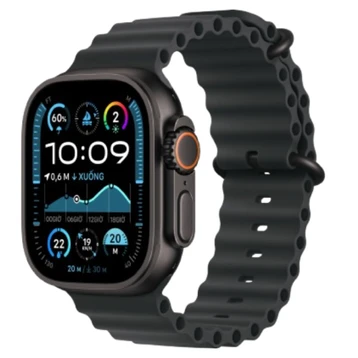 Apple Watch Ultra 2 2024 49mm Viền Titan Đen Dây Cao Su | Chính hãng VN/A
